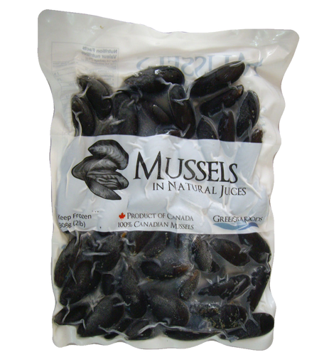 Cooked Canada blue mussels